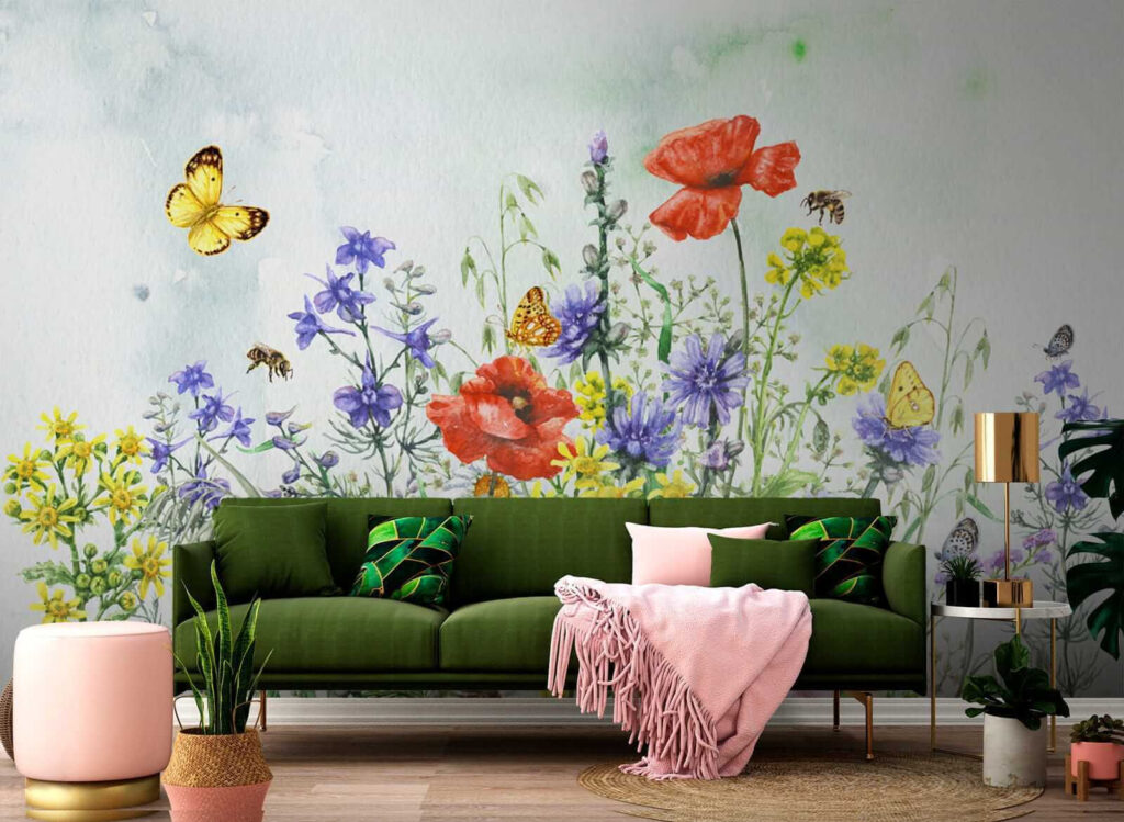 Fluture în câmp colorat — interior 6