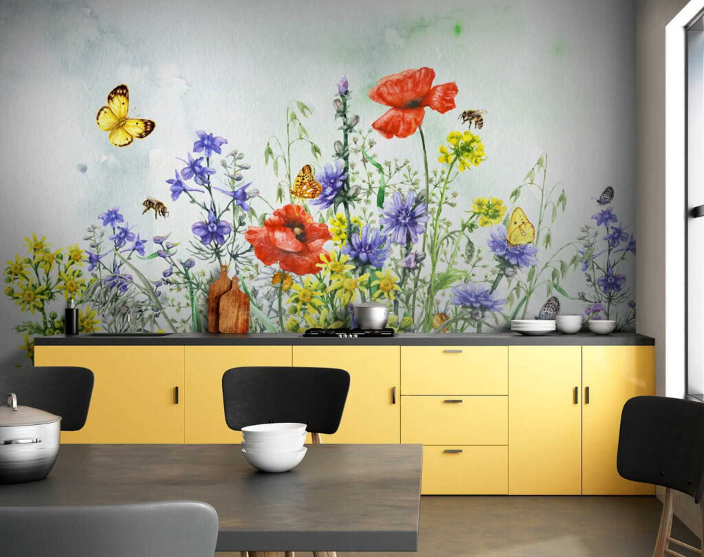 Fluture în câmp colorat — interior 8