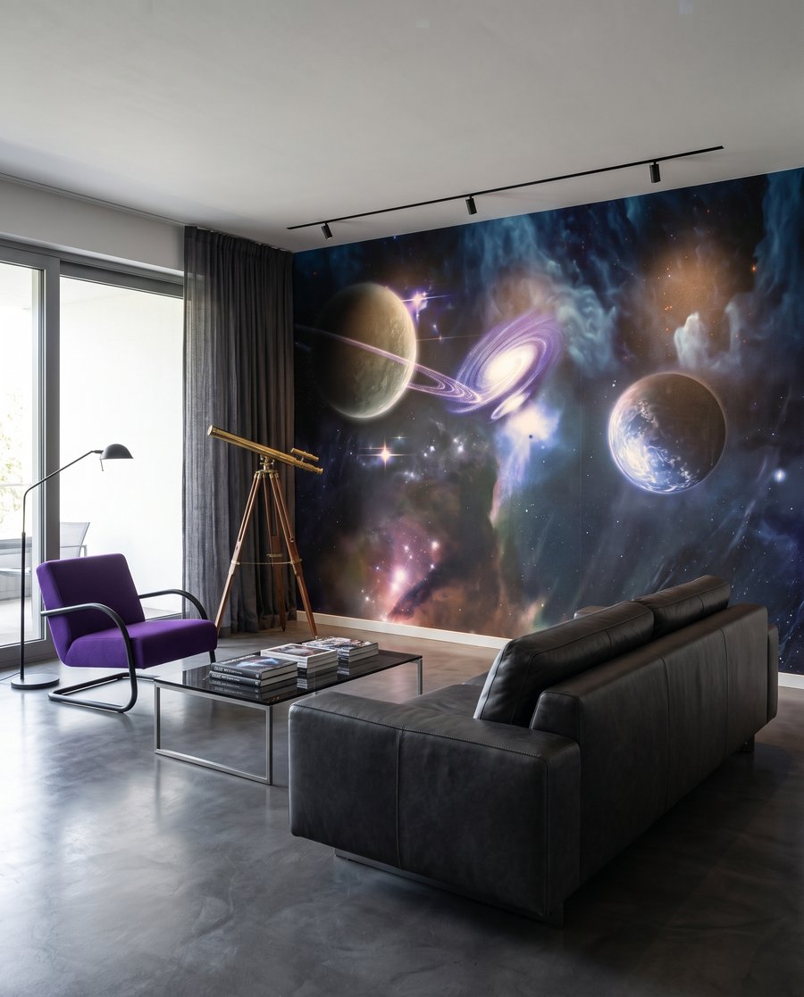 Univers albastru-violet — interior 2