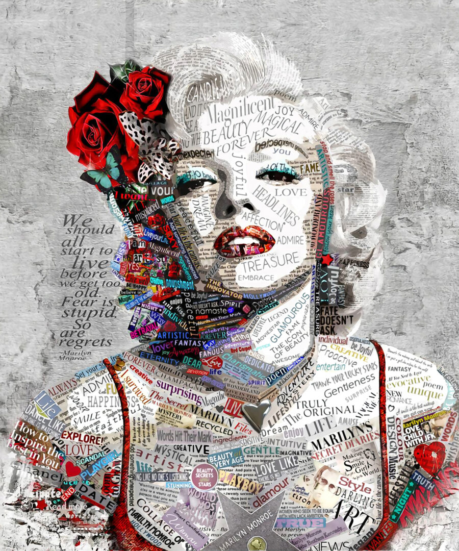 Portret între litere — design complet