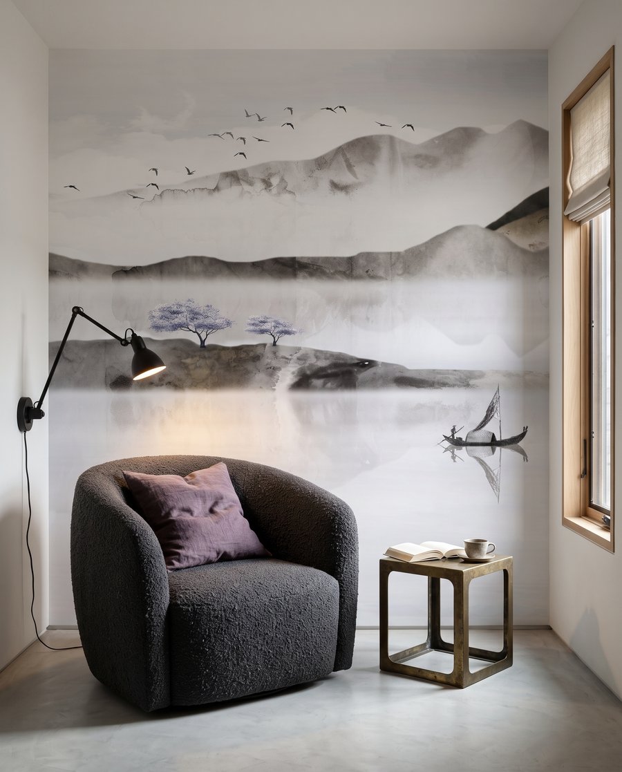 Reflexie între munți palizi — interior 2