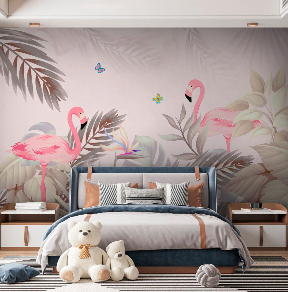 Flamingi printre frunze — interior 4