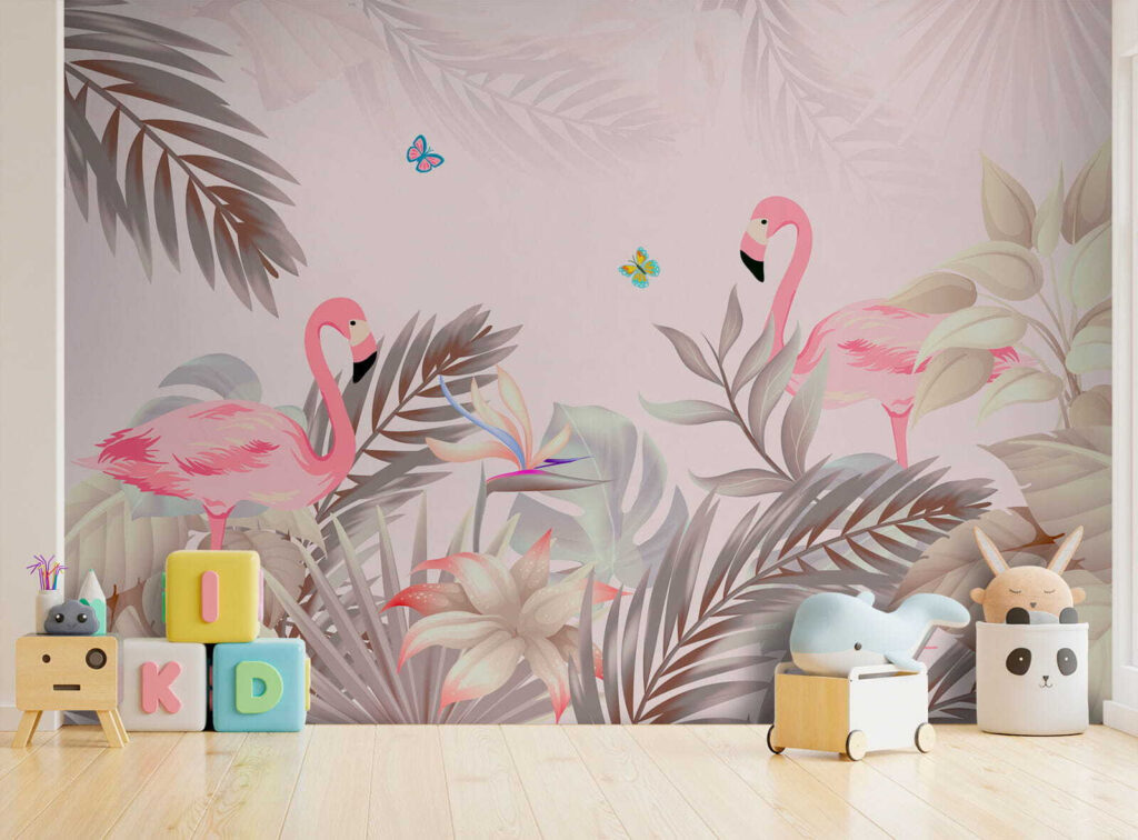 Flamingi printre frunze — interior 7