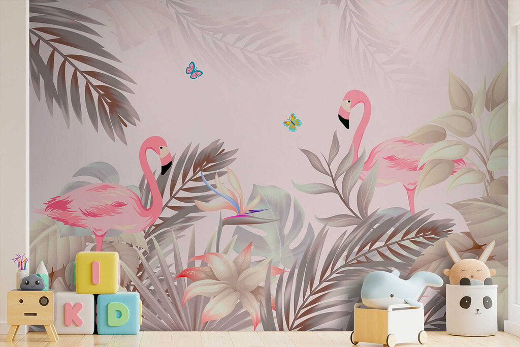 Flamingi printre frunze — interior 10