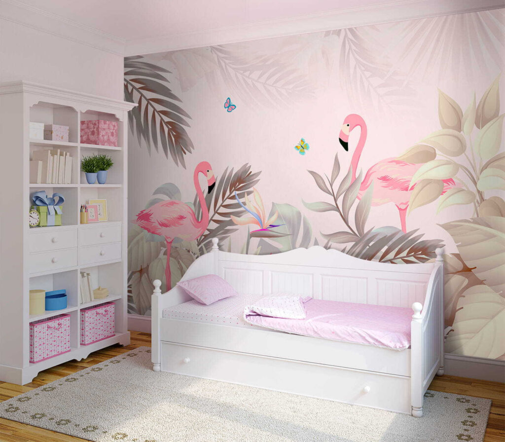 Flamingi printre frunze — interior 9
