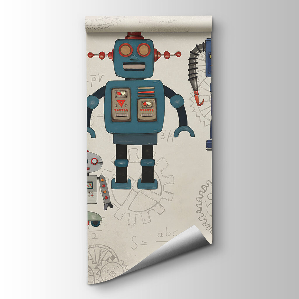Roboți pe planuri vechi — vizualizare produs