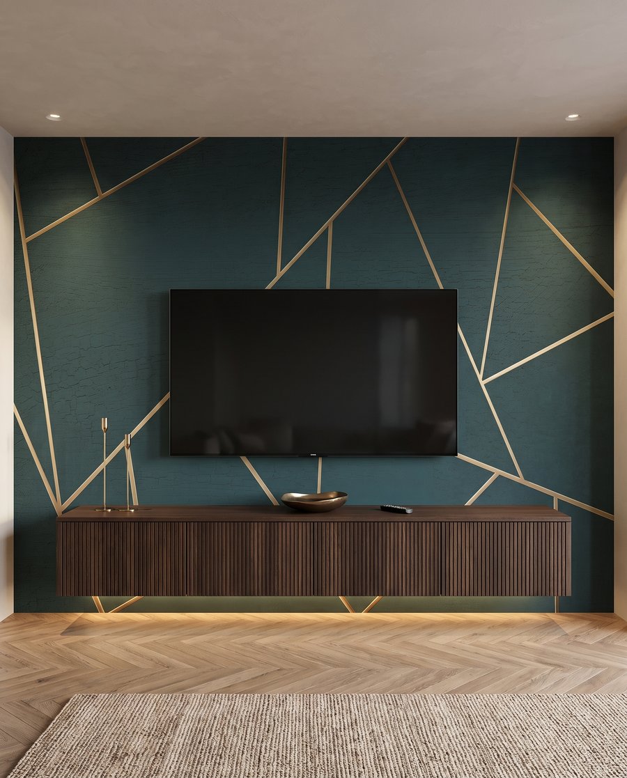 Linii aurii pe verde — interior 3