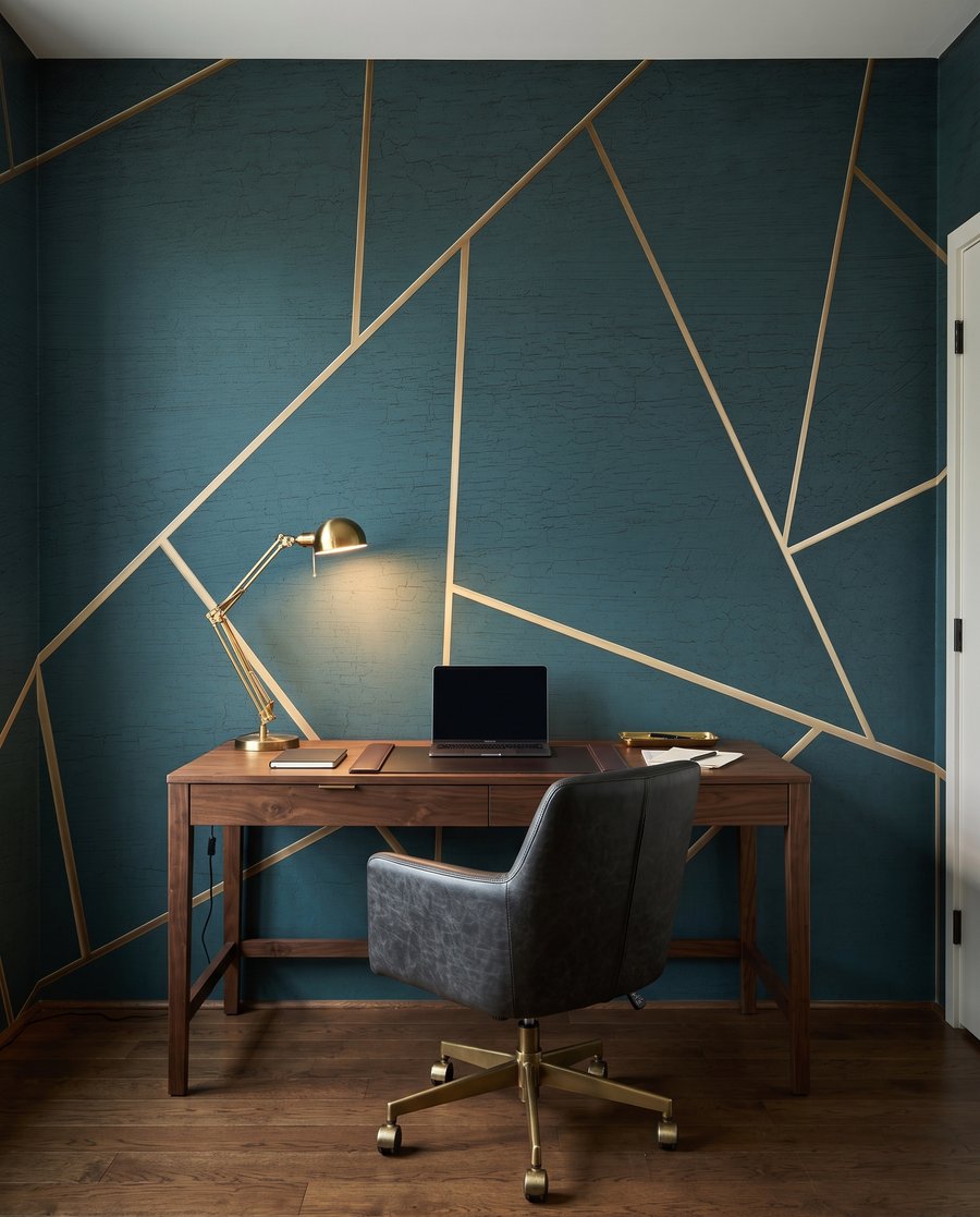 Linii aurii pe verde — interior 6