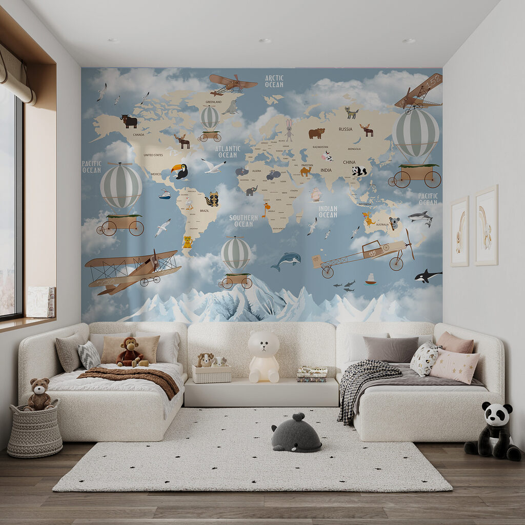 Harta lumii cu avioane — interior 10