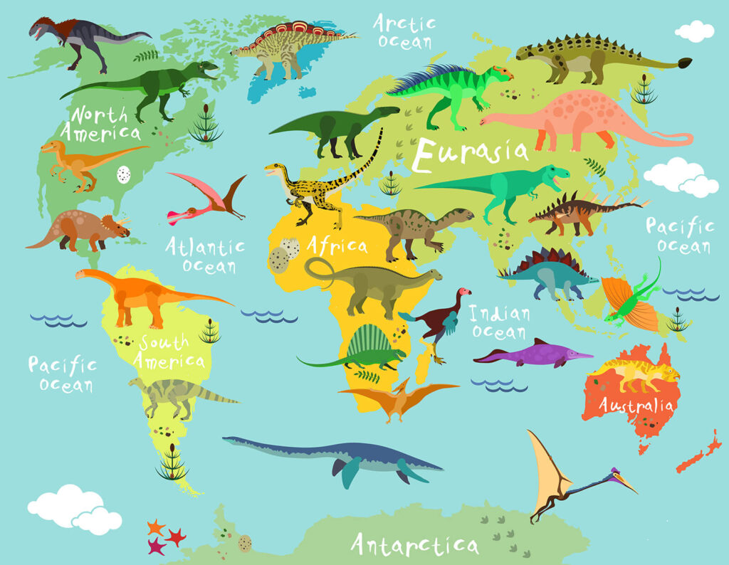 Lumea dinozaurilor — design complet