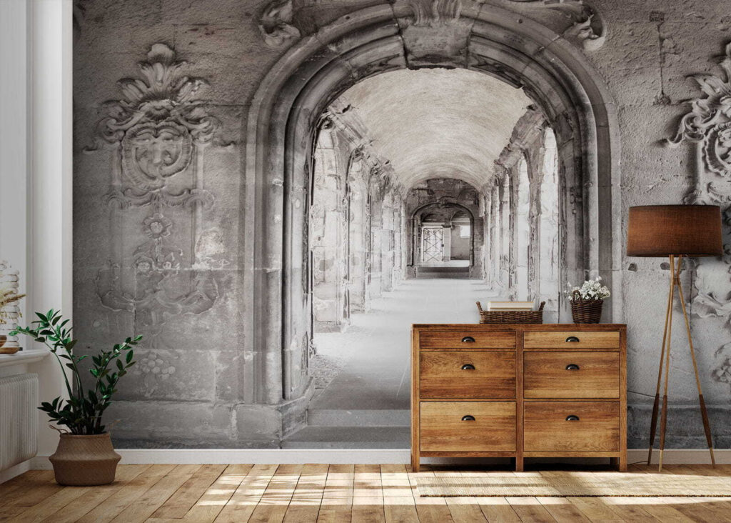 Coridor vechi cu arcade — interior 7