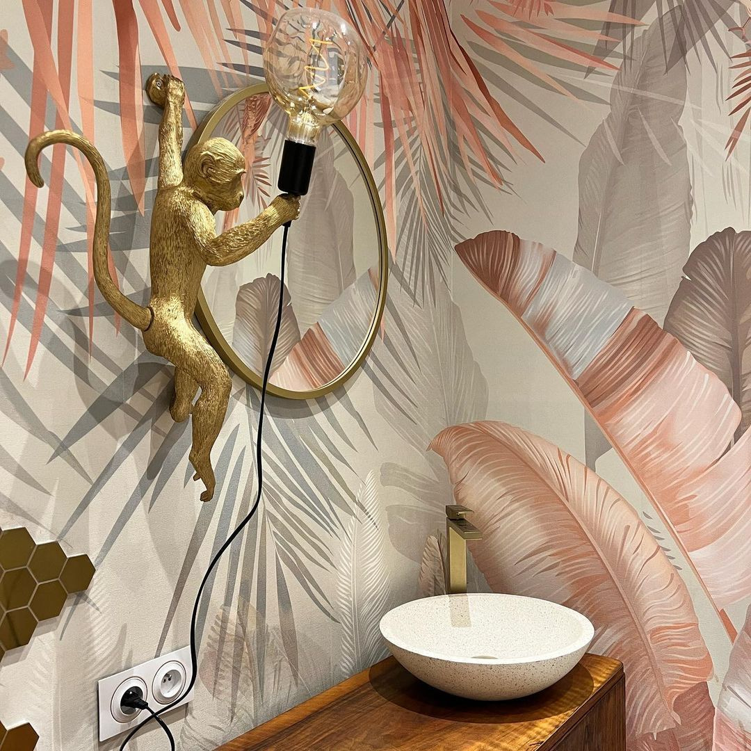 Frunze tropicale cu păsări — interior 4