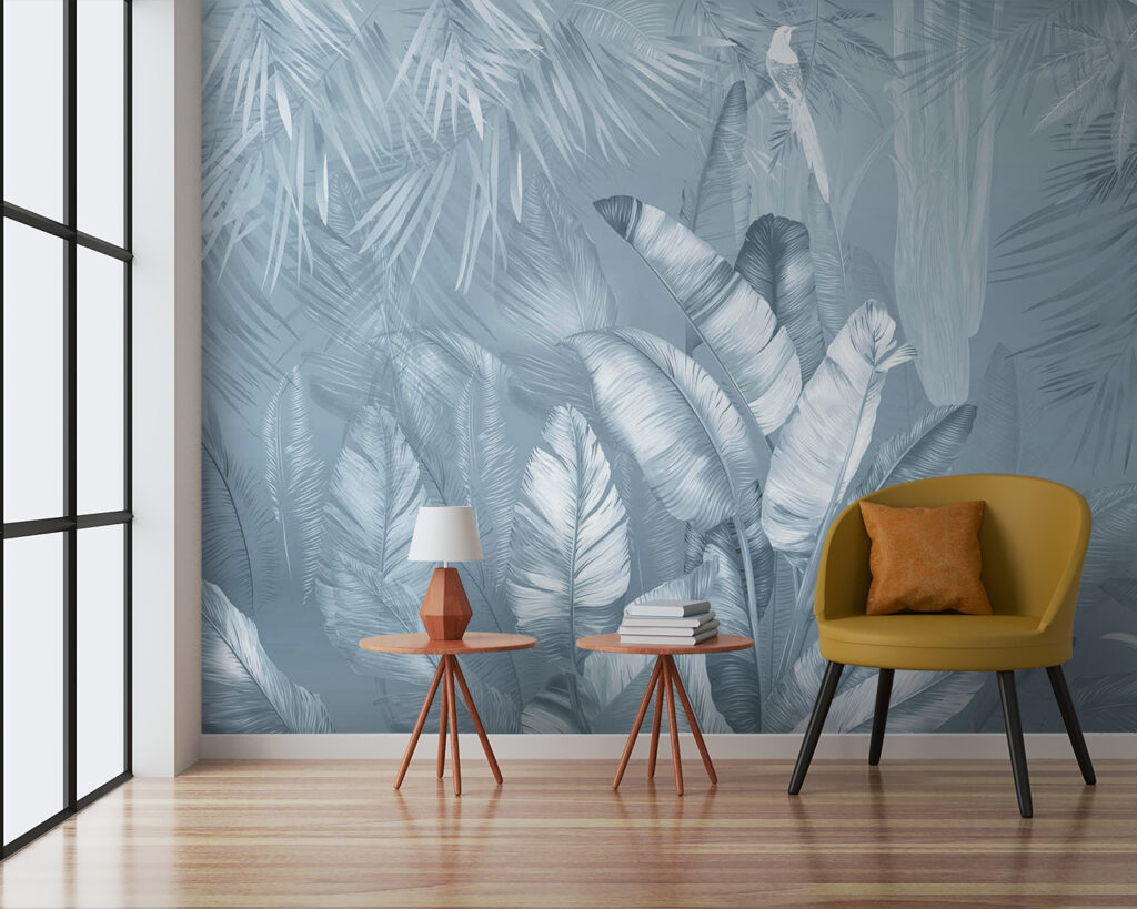 Frunze tropicale cu păsări — interior 4