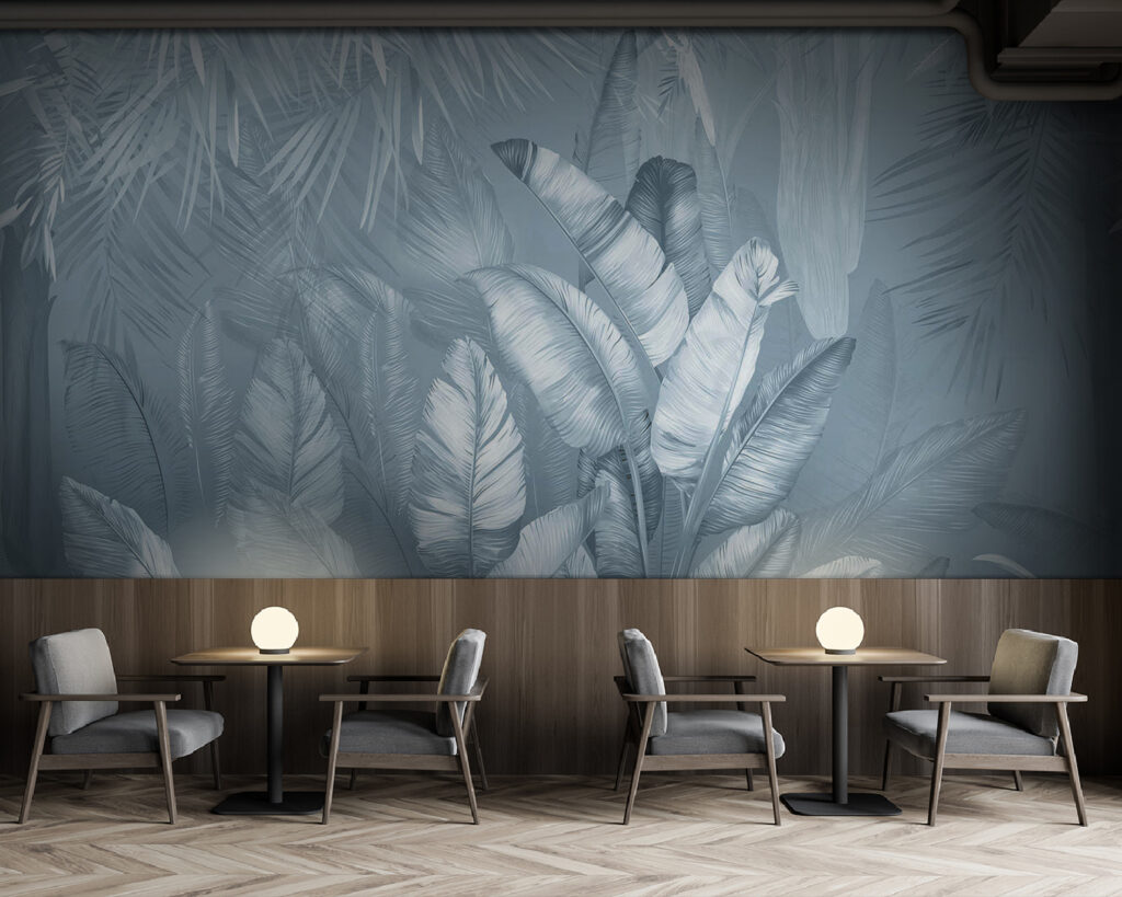Frunze tropicale cu păsări — interior 5