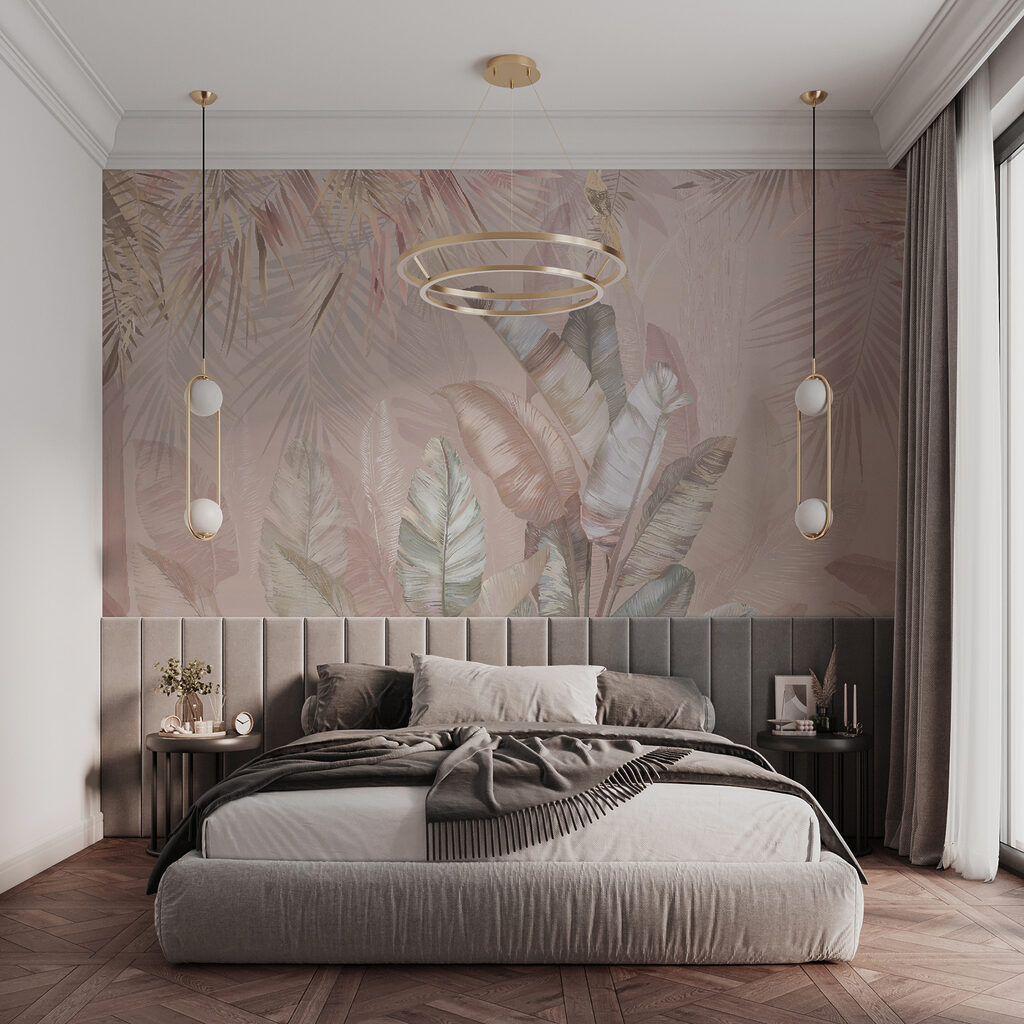 Frunze tropicale cu păsări — interior 5