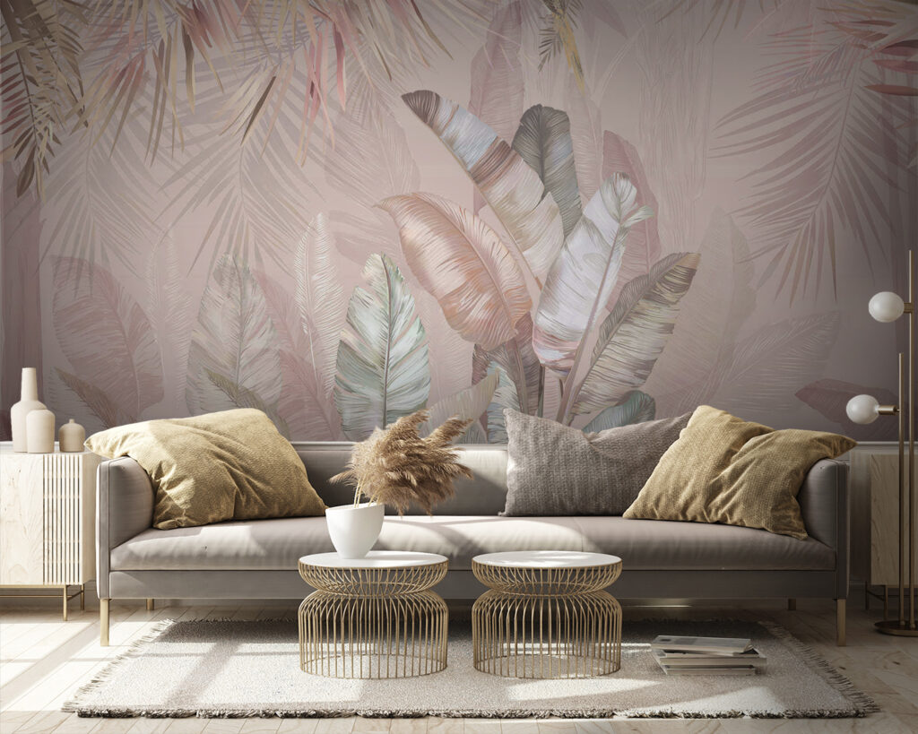 Frunze tropicale cu păsări — interior 4