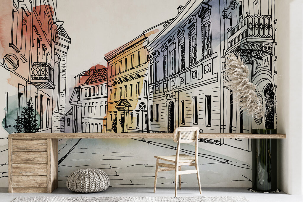 Case pastelate la cotitură — interior 3