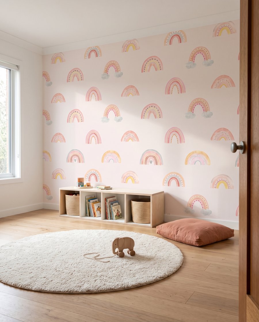Curcubeie mici pe roz — interior 2