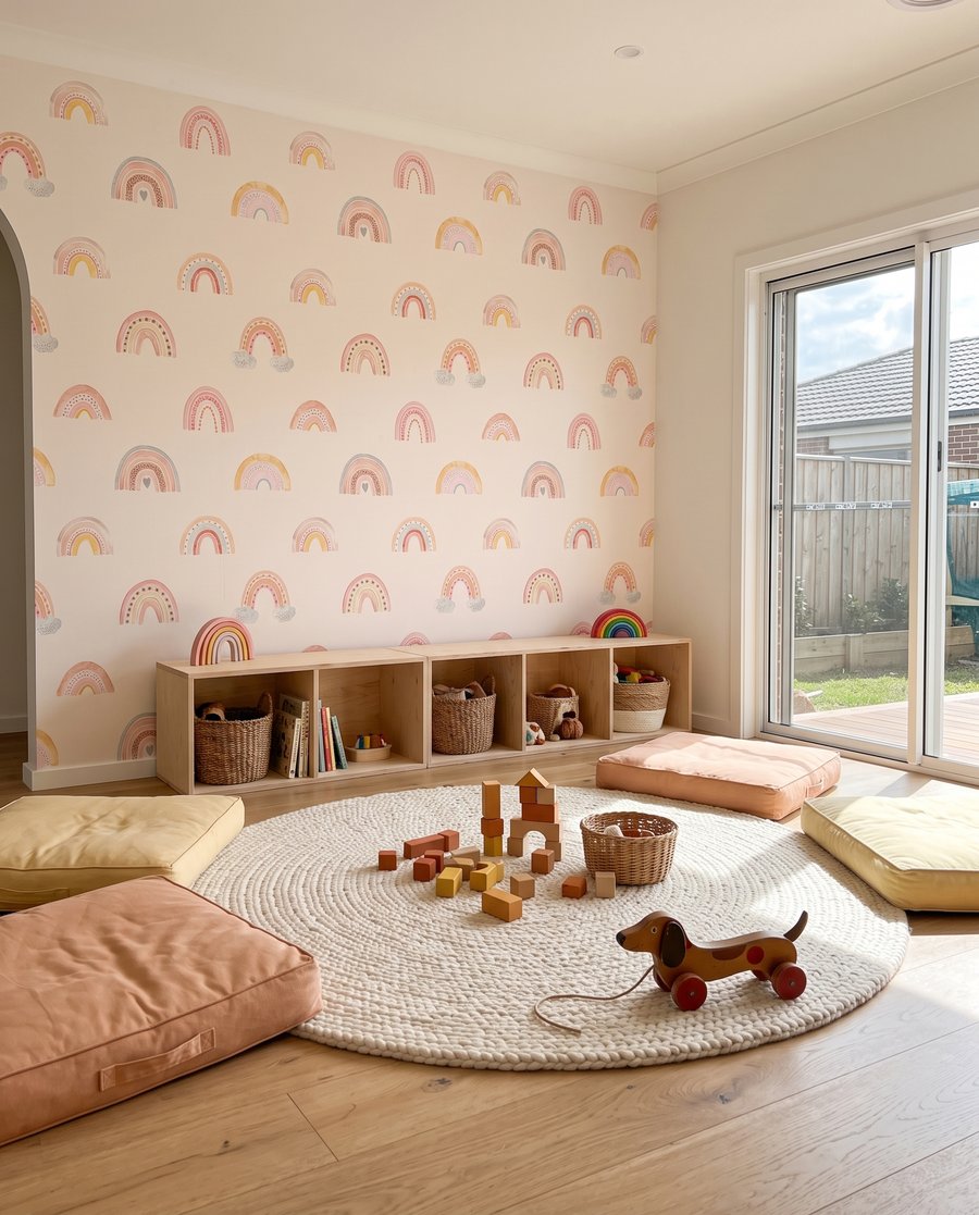 Curcubeie mici pe roz — interior 3