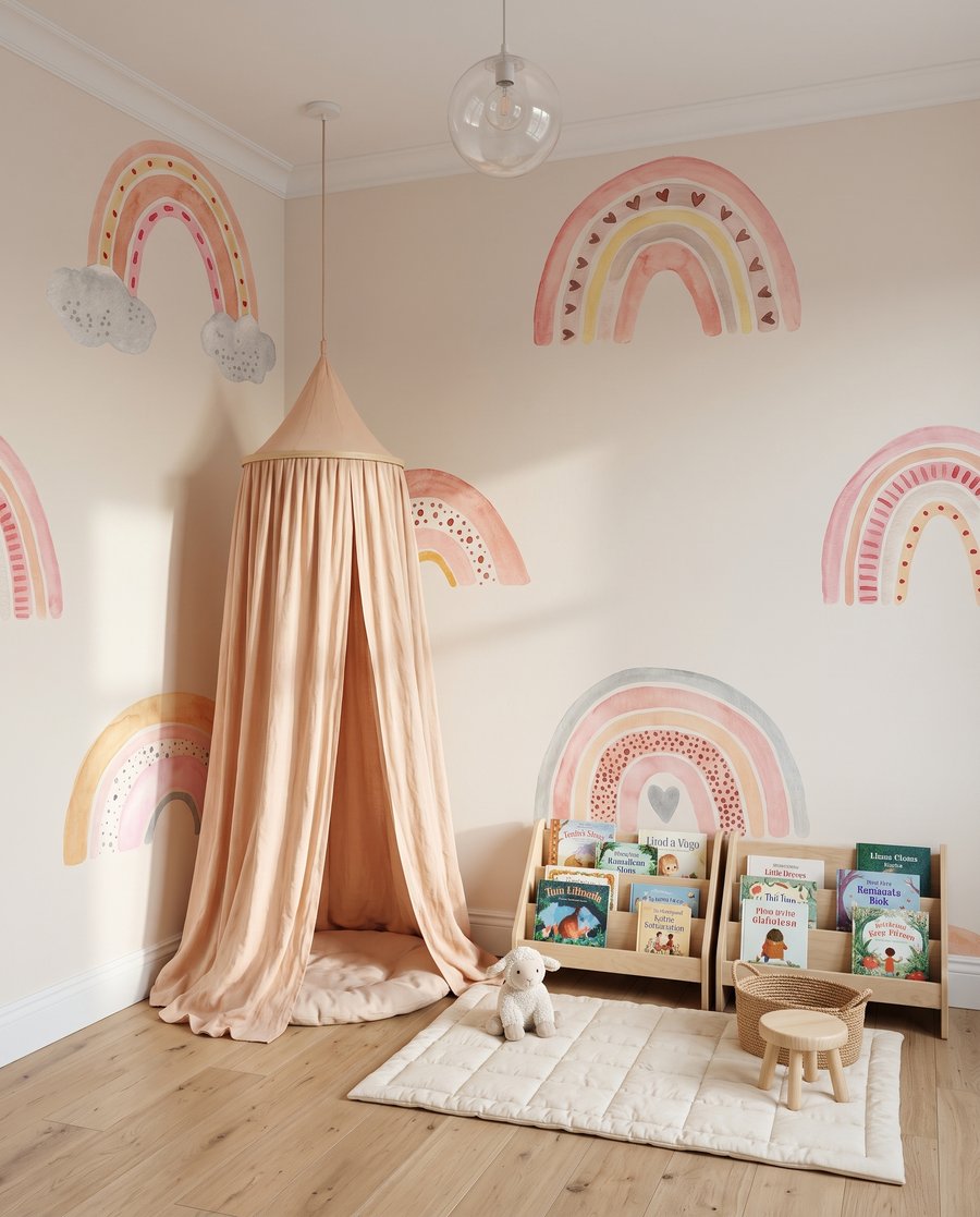 Curcubeie mici pe roz — interior 5