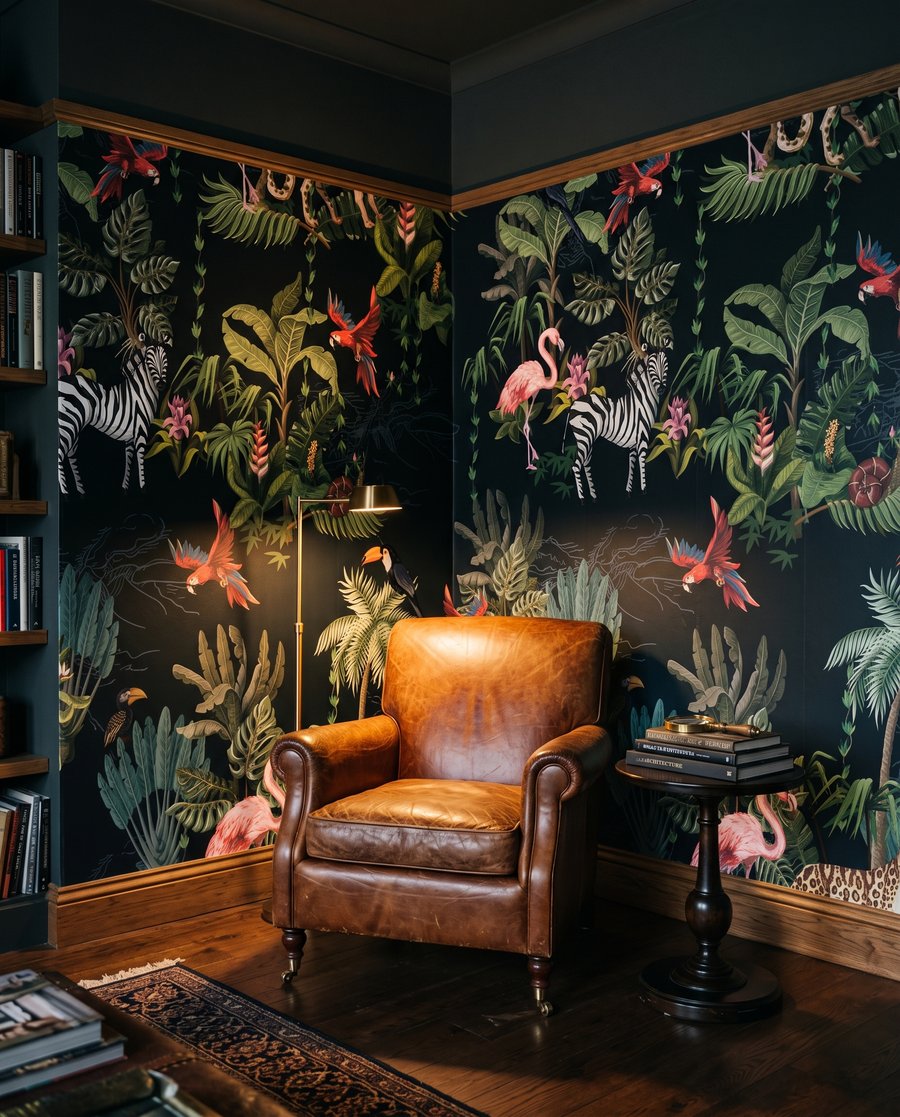 Flamingi în noapte — interior 1