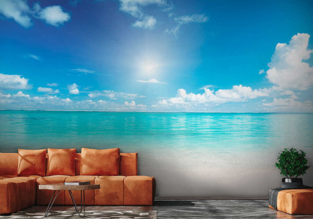 Mare turcoaz sub soare — interior 1