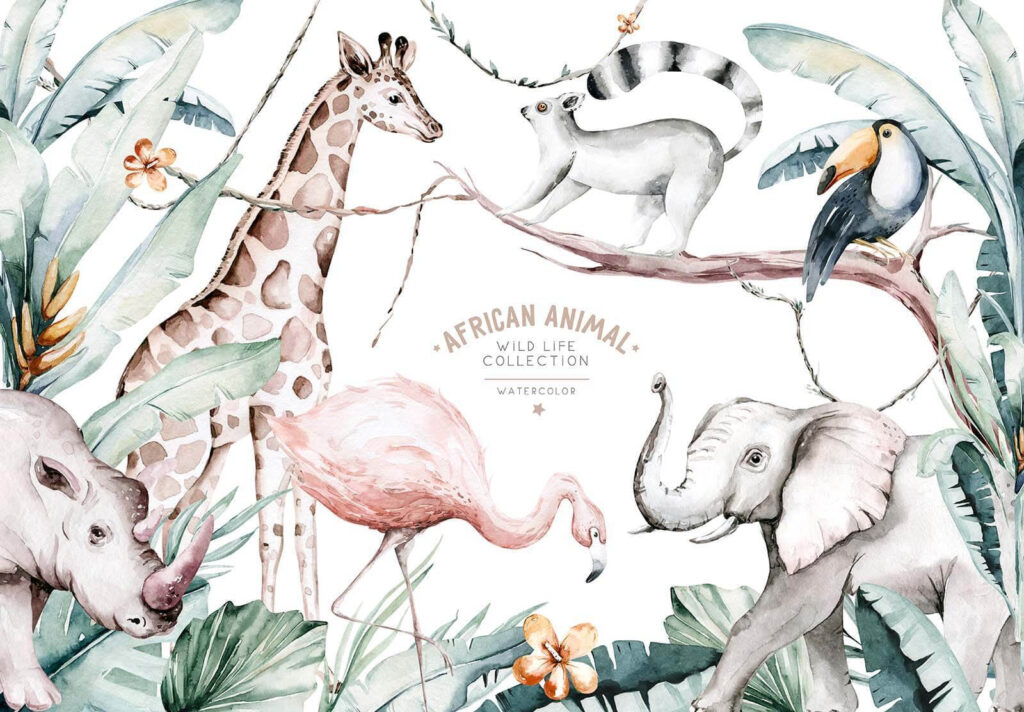 Animale de safari — design complet