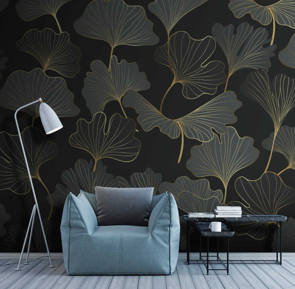 Ginkgo pe ramuri aurii — interior 2