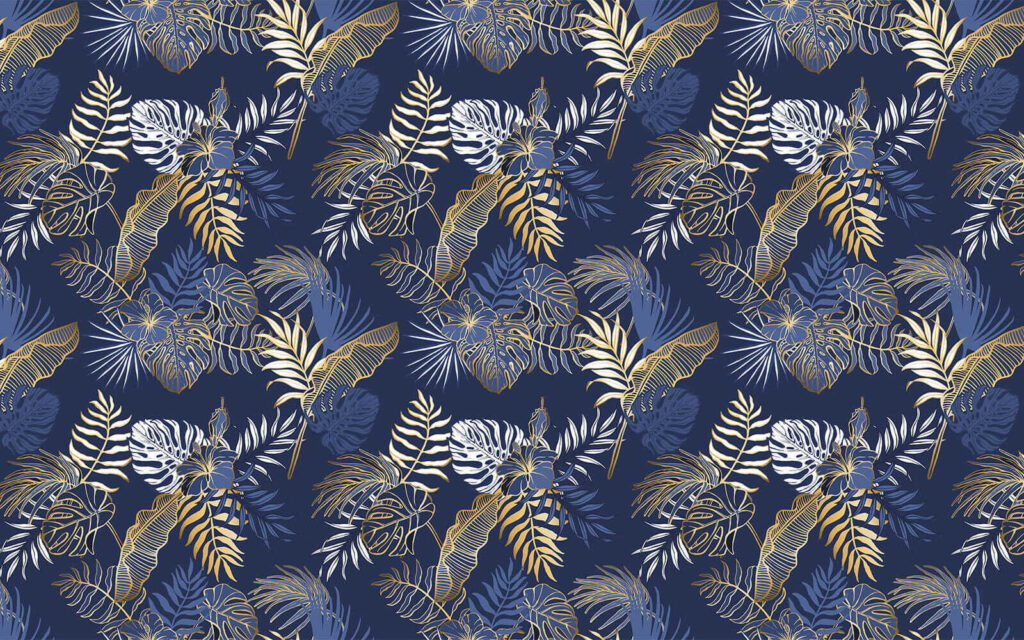 Ramuri pe albastru regal — design complet