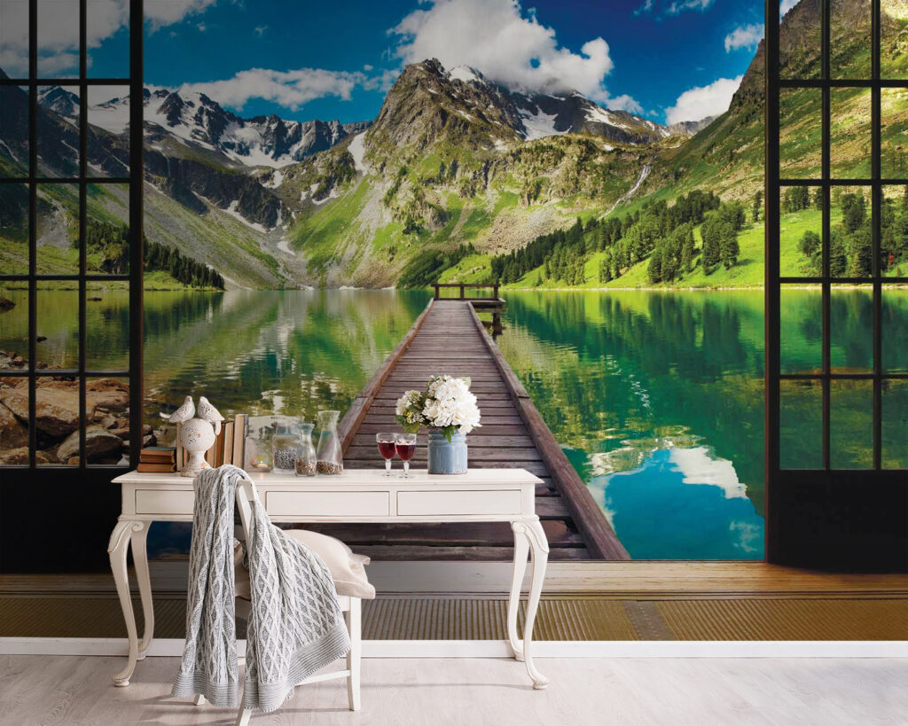 Debarcader pe lacul muntelui — interior 3