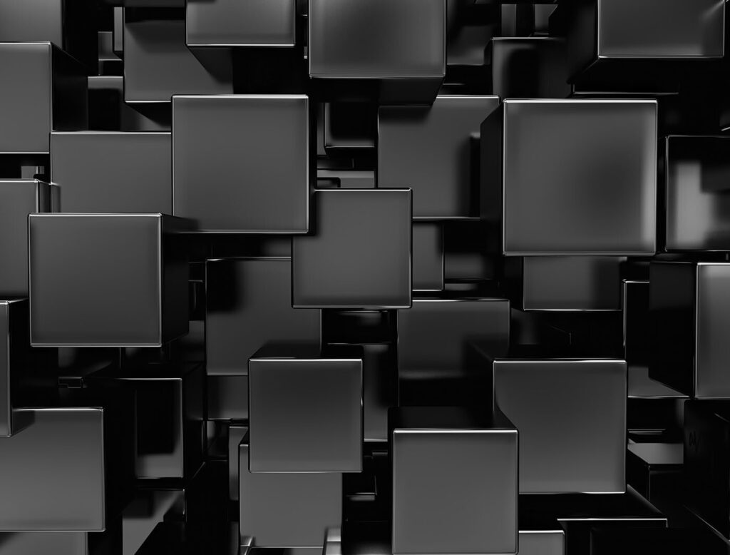 Blocuri negre suprapuse — design complet