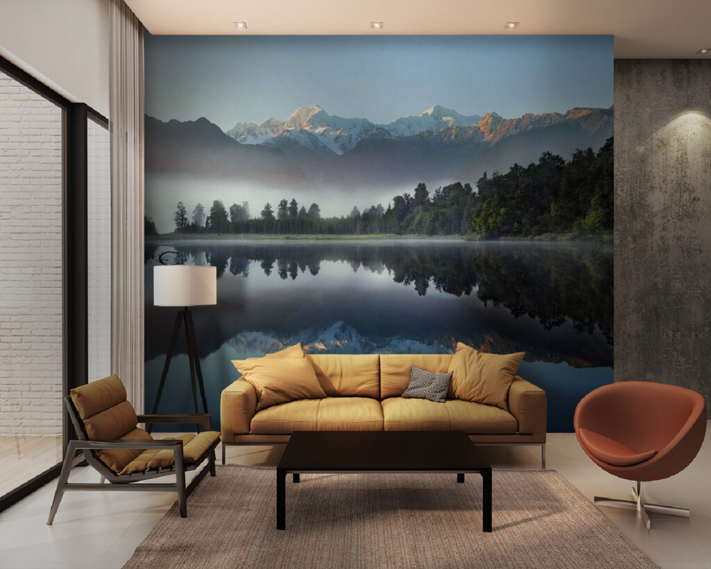 Munți în lacul pădurii — interior 2