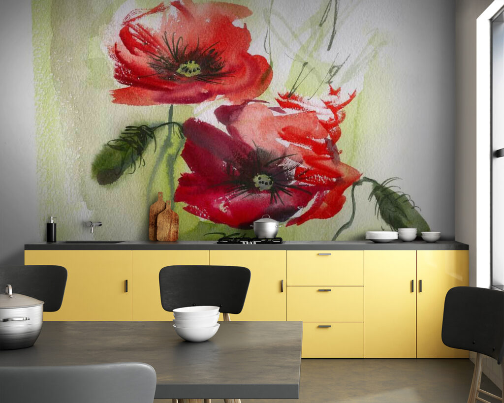 Două flori de mac — interior 1