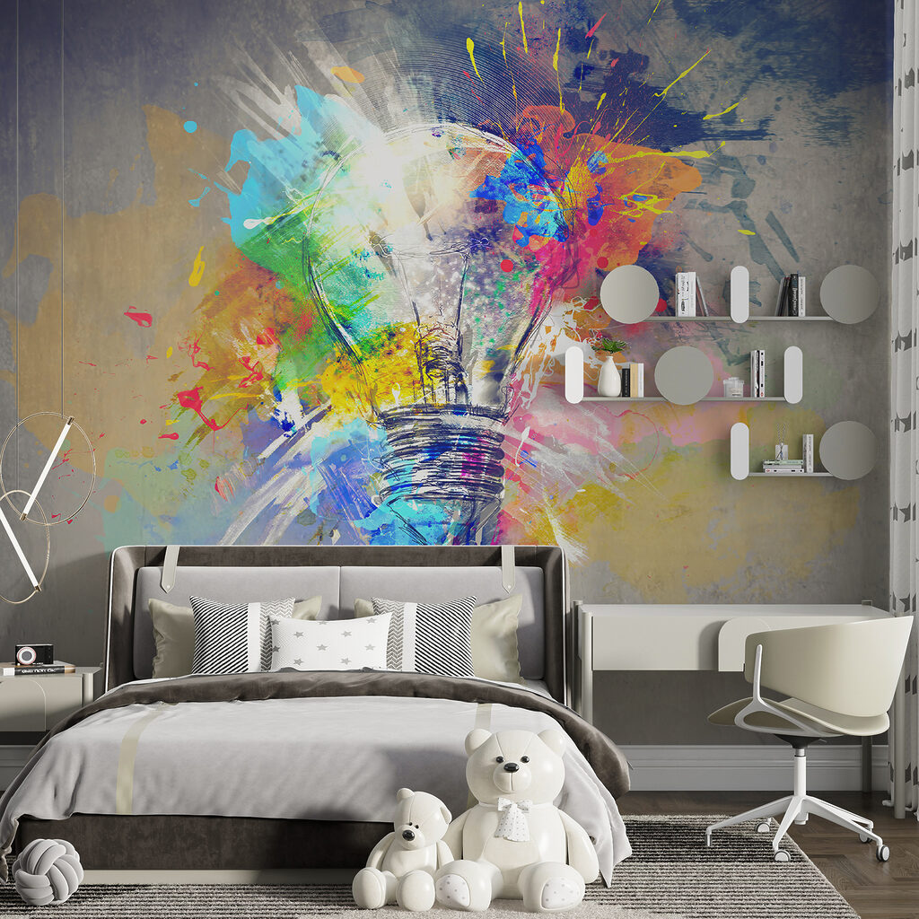 Bec printre stropi colorați — interior 3
