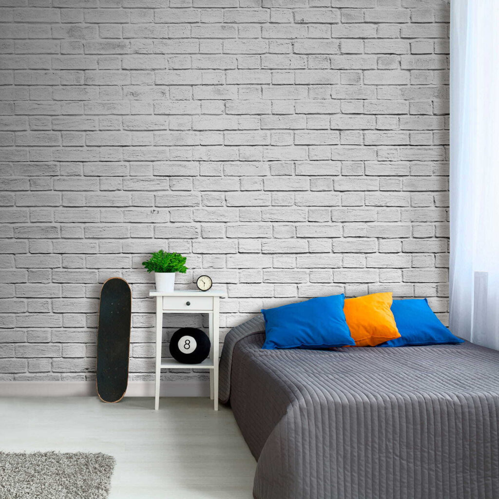 Cărămidă albă, rosturi fine — interior 8