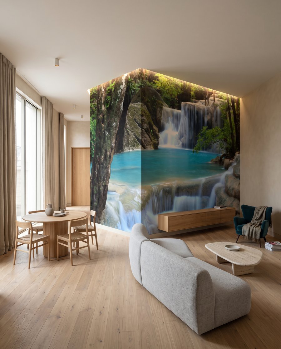 Pârâu turcoaz în trepte — interior 2