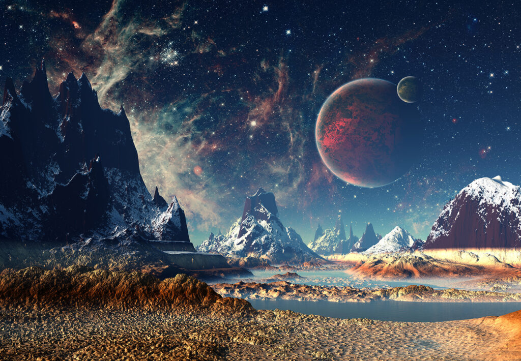 Planete peste munți — design complet