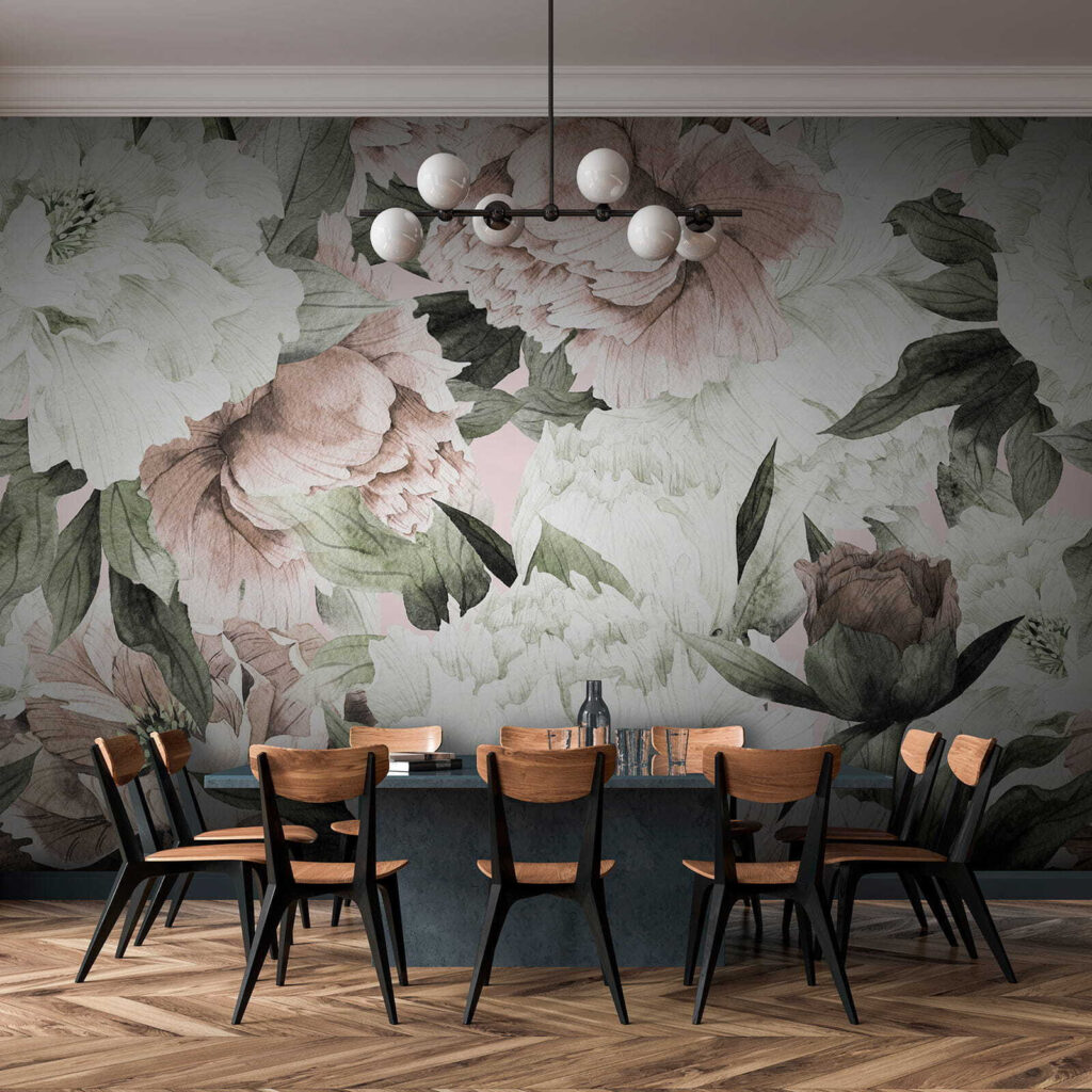 Flori albe și roz — interior 9