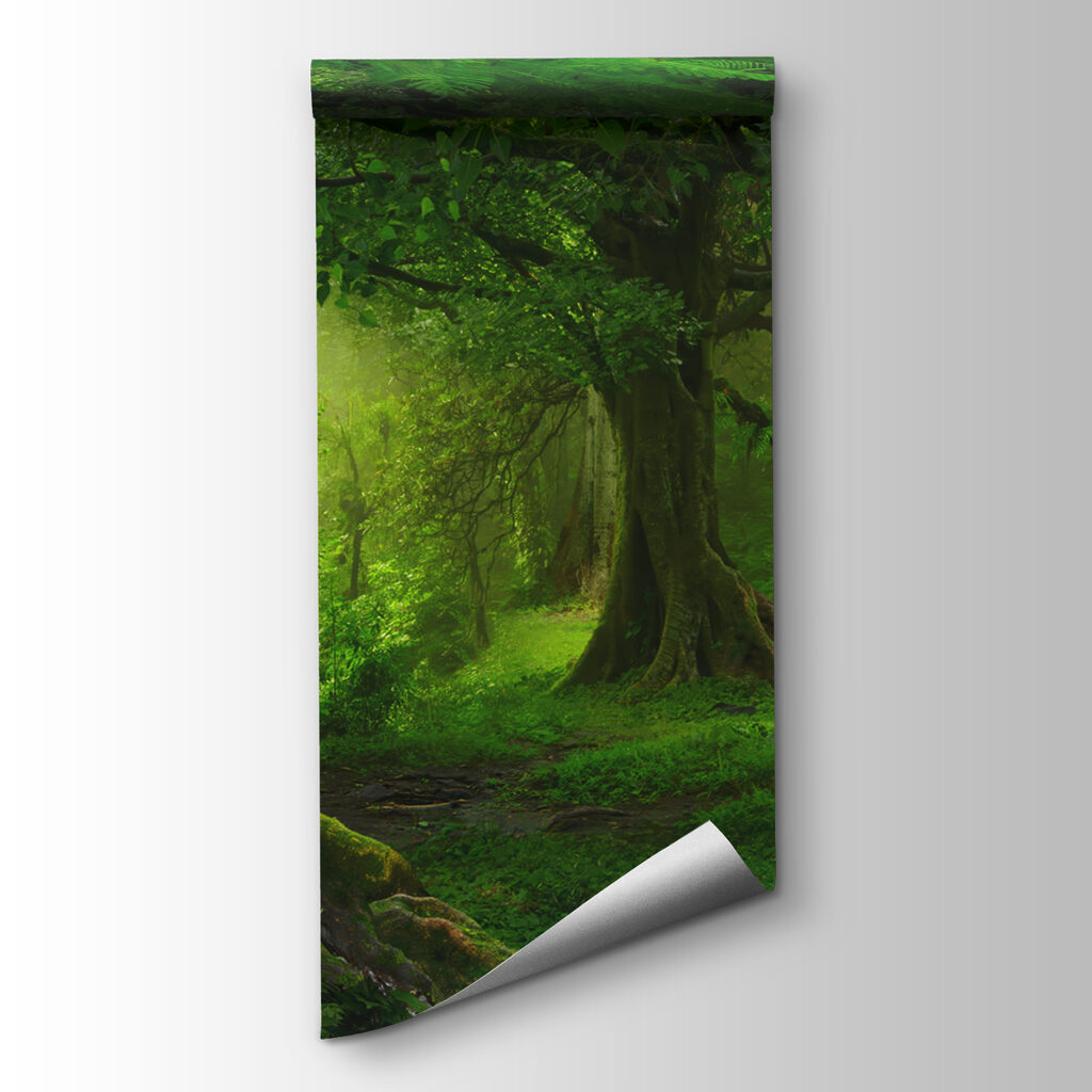 Pădure verde cu rădăcini — vizualizare produs