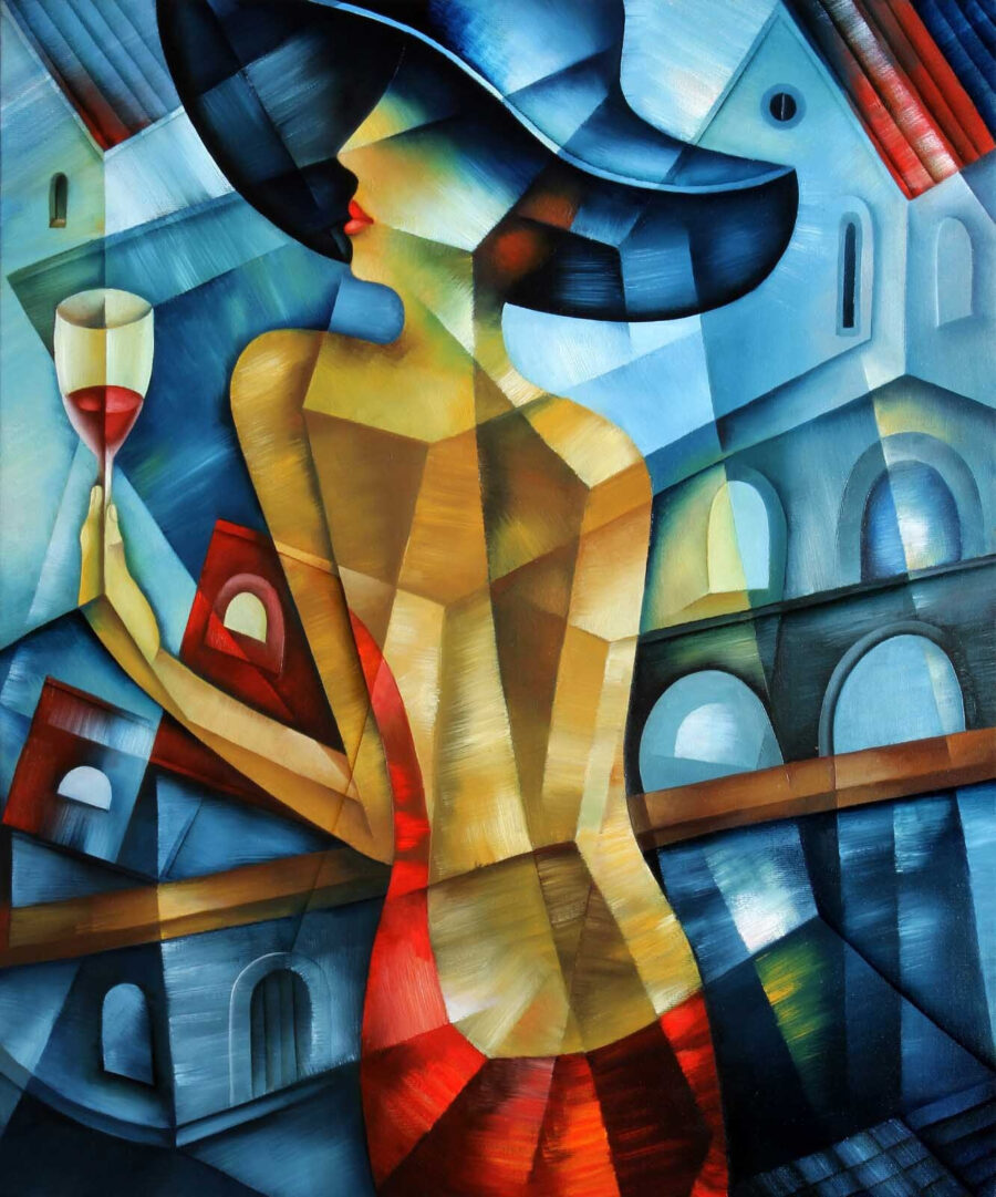 Portret cu pahar — design complet
