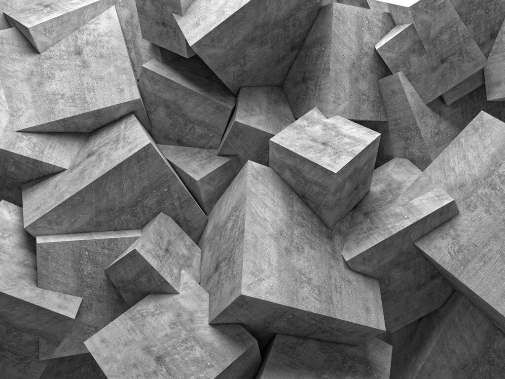 Blocuri gri, unghiulare — design complet