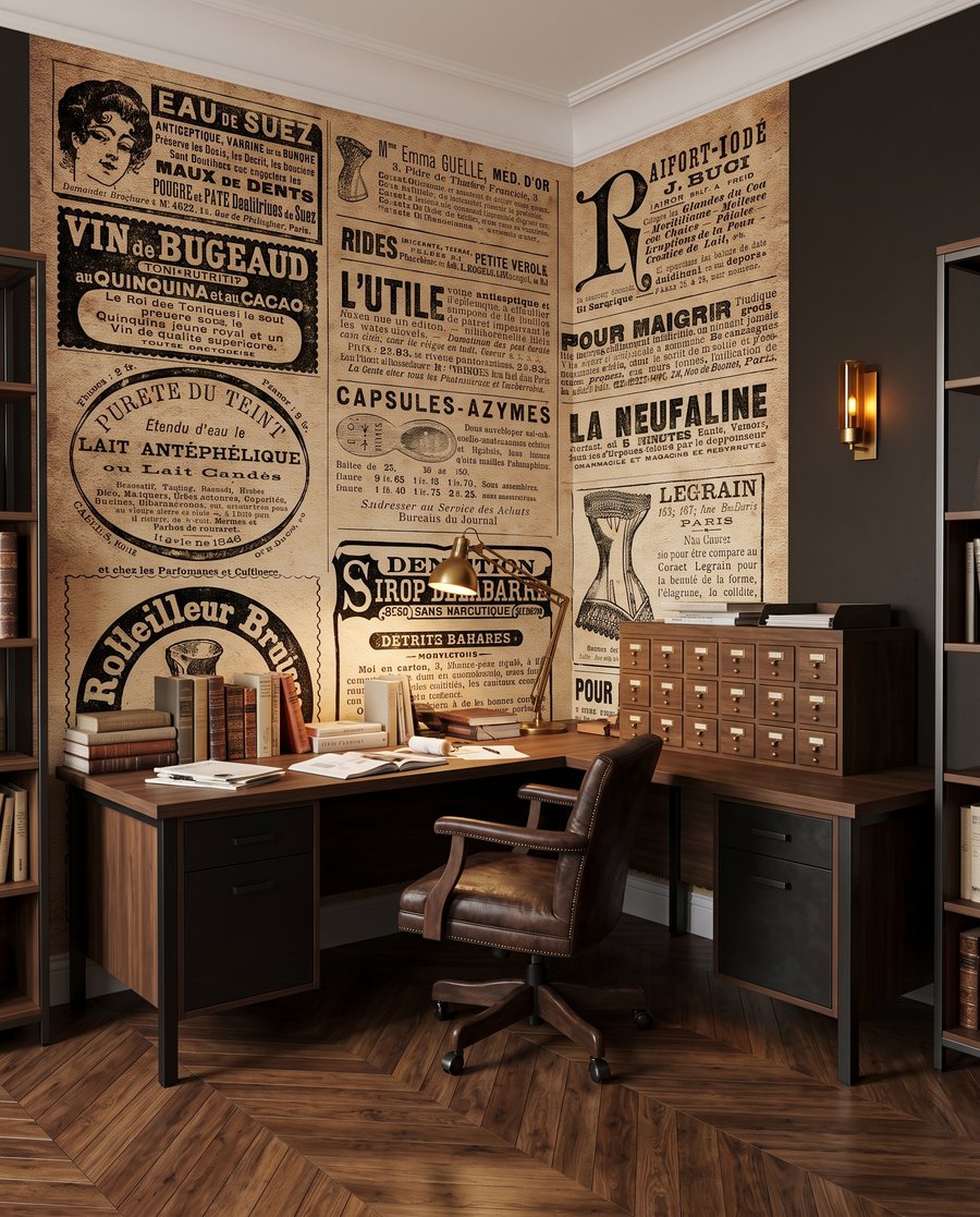 Pagină cu reclame vechi — interior 4