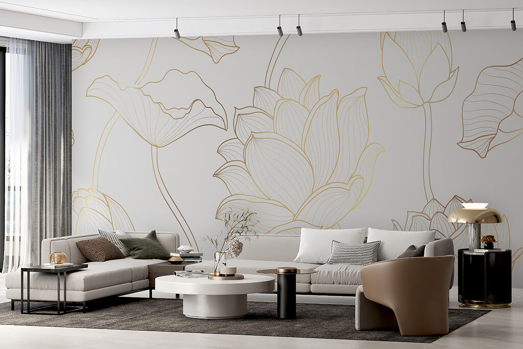 Lotus în contur auriu — interior 7