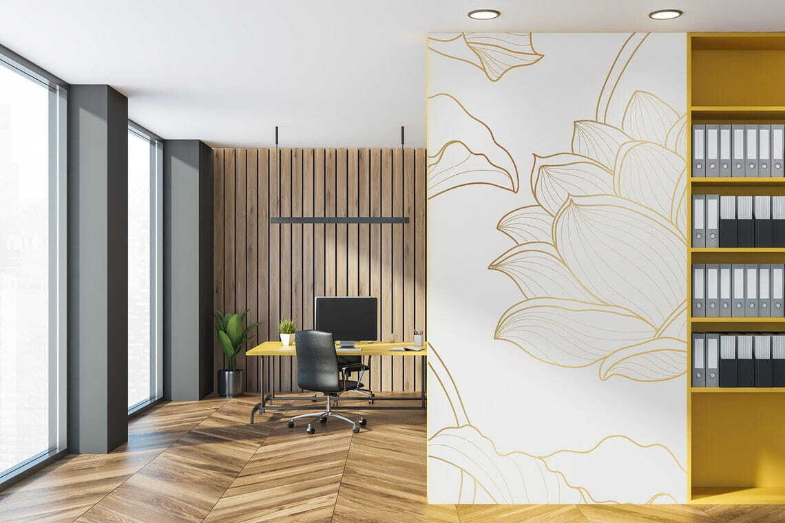 Lotus în contur auriu — interior 6