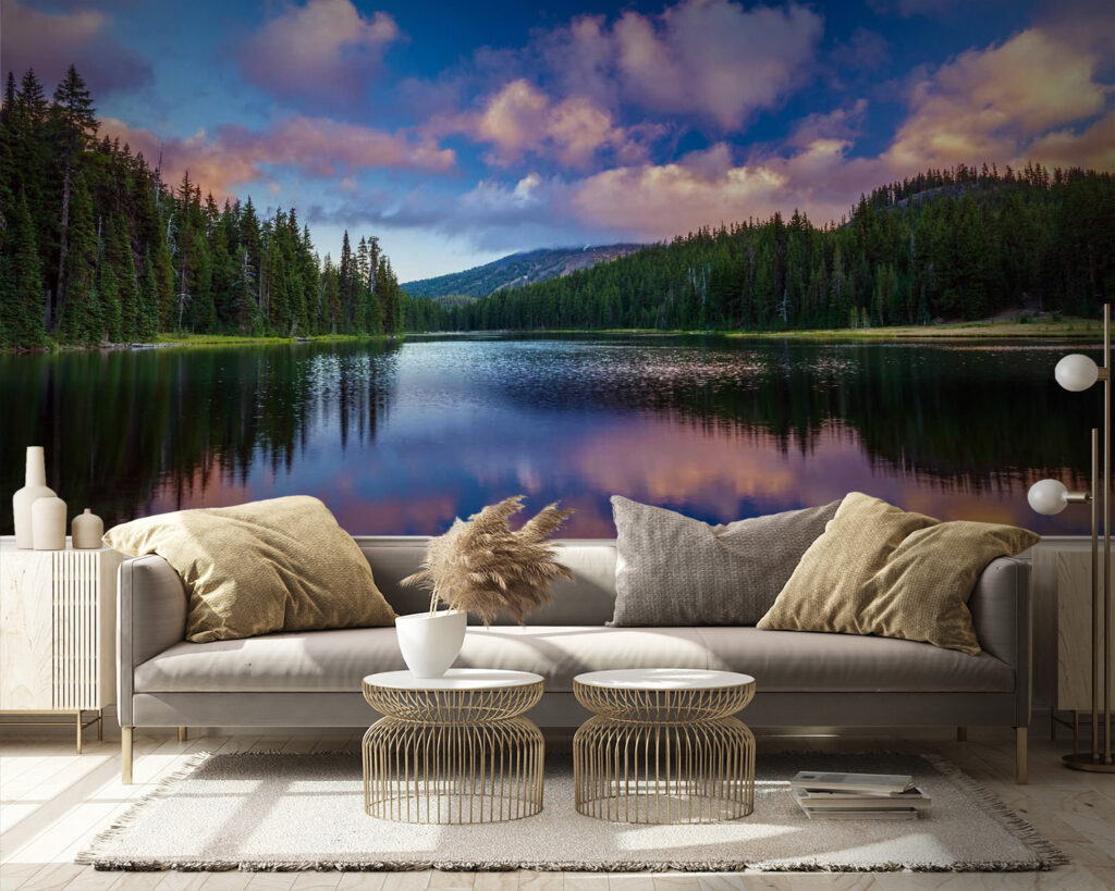 Pădure reflectată în lac — interior 2