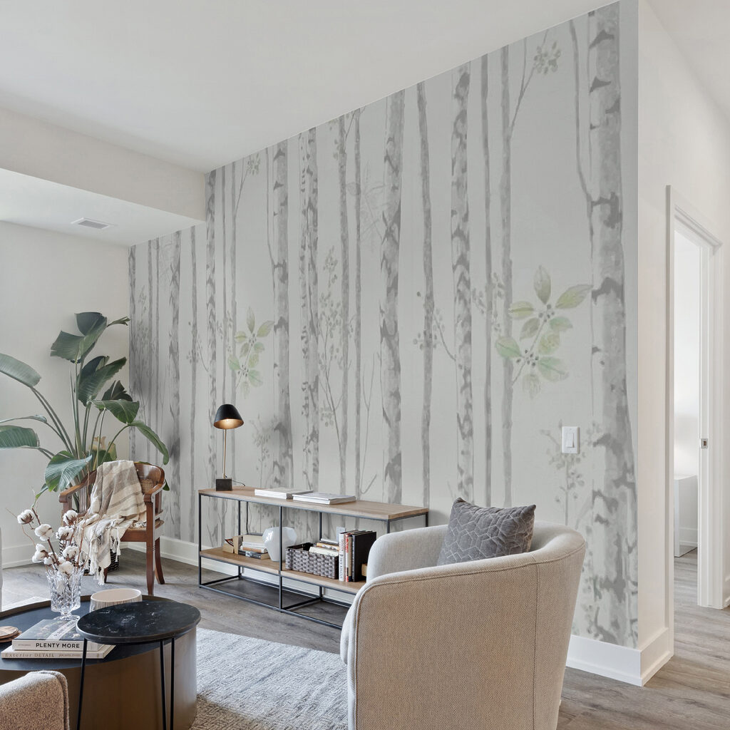 Mesteceni cu frunze verzi — interior 5