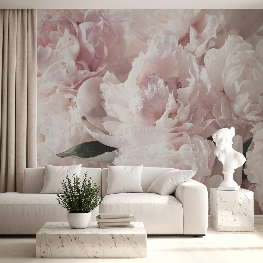 Bujori roz deschis — interior 1