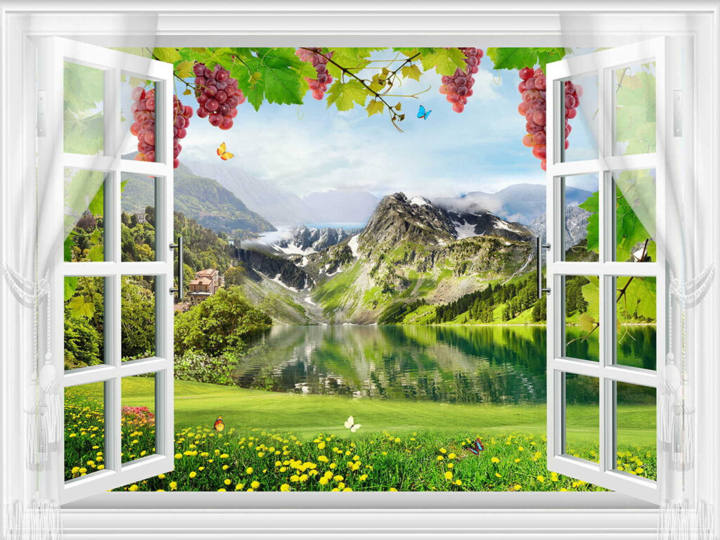 Fereastră spre munte — design complet