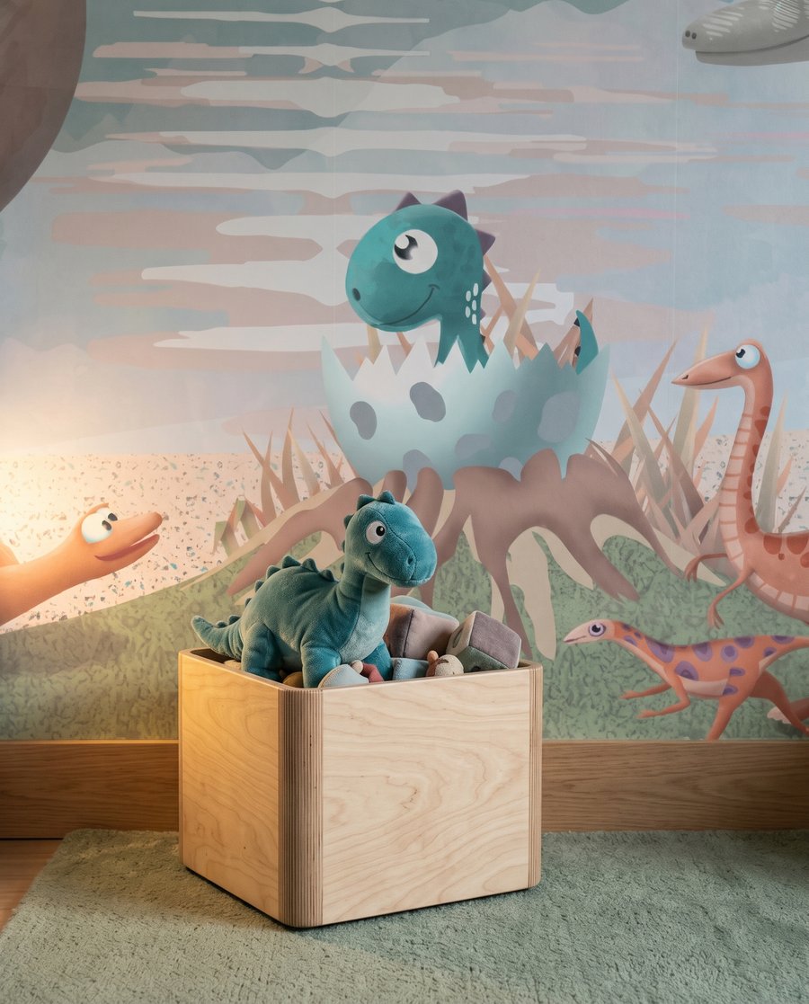 Dinozauri la lac tropical — detaliu
