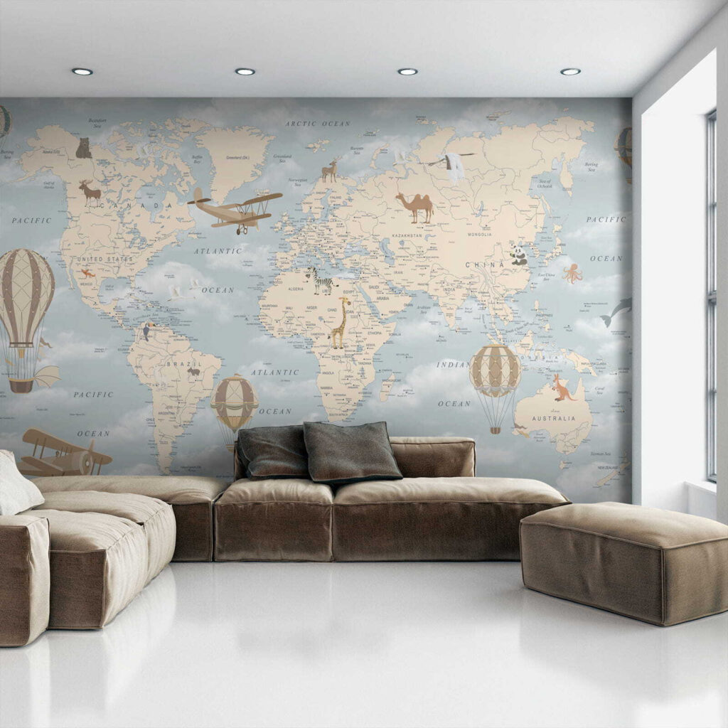Harta lumii printre nori — interior 4
